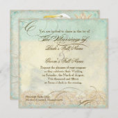 Great Egret Coastal Beach - Uitnodiging voor bruil (Voorkant / Achterkant)