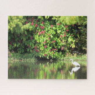 Great Egret Fishing - Beautiful Landscape Legpuzzel