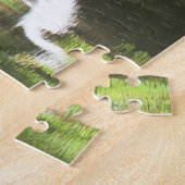 Great Egret Fishing - Beautiful Landscape Legpuzzel (Zijkant)