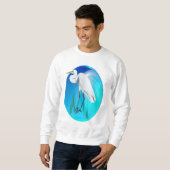 Great Egret Oval Shirt (Voorkant volledig)