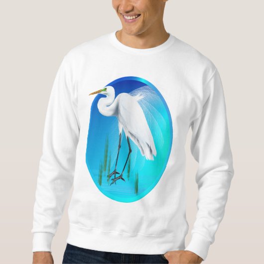 Great Egret Oval Shirt (Voorkant)
