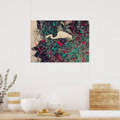 Great Egret Red Poster (Keuken)