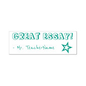 "GREAT ESSAY!" + Rubber Stempel instructeur (Design)