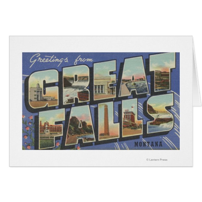 Great Falls, Montana - Grandes lettres Scènes 2 (Devant horizontal)