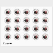Great Frigate Bird Galapagos Islands Ronde Sticker (Vel)