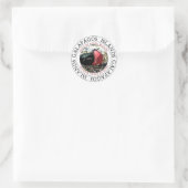 Great Frigate Bird Galapagos Islands Ronde Sticker (Tas)