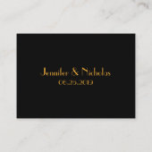 Great Gatsby 1920 Art Déco Mariage Cartes de Place (Dos)