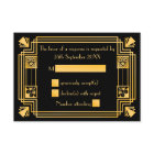 Great Gatsby 1920 Art Déco Wedding RSVP
