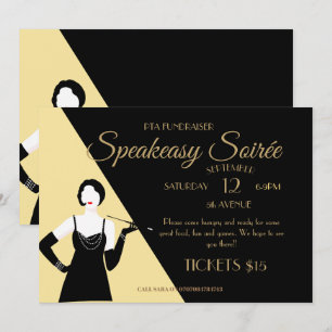 Great Gatsby 1920s Flapper Party Promo poster Kaart