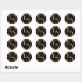 Great Gatsby art deco elegant bruiloft Sticker (Vel)