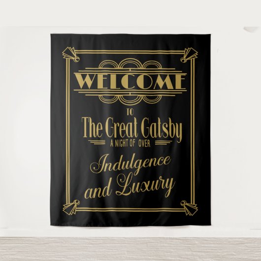 Great Gatsby  Fotohoreca achtergrondbanner Wandkleed (Voorkant)