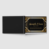 Great Gatsby Inspiré Art Déco Mariage livre d'hôte (Complet)