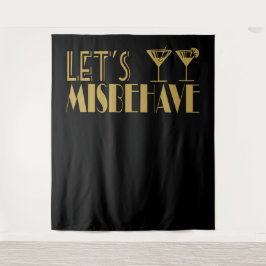 Great Gatsby  Let's Misbehave Achtergrond banner Wandkleed