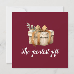 Great Gift Winter Photo Baby Faire-part de naissan