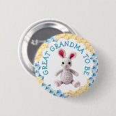 Great Grandma to Be | Boy's Baby Shower Ronde Button 5,7 Cm (Voorkant /achterkant)