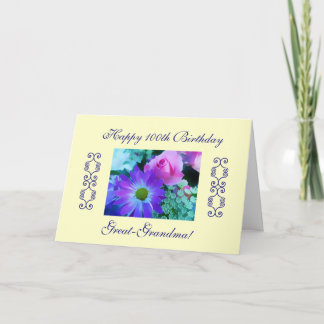 Great-grandma's 100th kaart