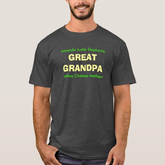 GREAT GRANDPA T-Shirt (Voorkant)