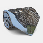 Great Grey Owl Portrait II Cravate amoureuse de la (Roulé)