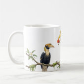 Great Hornbill True Love Watercolor Coffee Mug (Gauche)