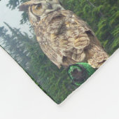 Great Horned Owl Fleece Blanket (Hoek)