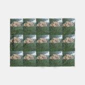 Great Horned Owl Fleece Blanket Deken (Voorkant (Horizontaal))