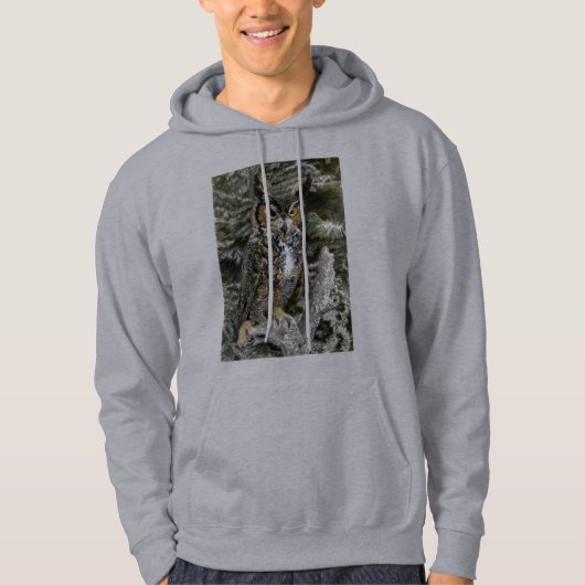 Great Horned Owl Hoodie (Voorkant)