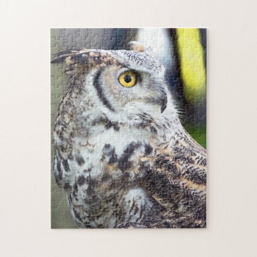 Great Horned Owl Profile Legpuzzel (Verticaal)
