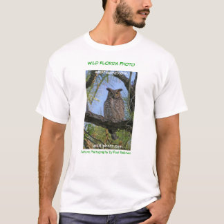 Great Horned Owl Wild Florida Photo T-shirt