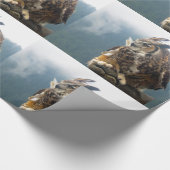 Great Horned Owl Wrapping Paper Cadeaupapier (Hoek)