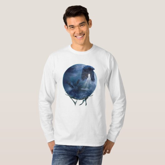 Great Horned Owls MIDNIGHT RAIDERS T-shirt (Voorkant volledig)