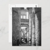 Great Hypostyle Hall Karnak Egypt ~ 1845 Briefkaart (Voorkant / Achterkant)