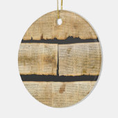 Great Isaiah Scroll Dead Zee Scrolls 1QIsaa Keramisch Ornament (Links)