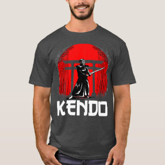 Great Kendo Samurai Design Japan Warrior Sword (2) T-shirt