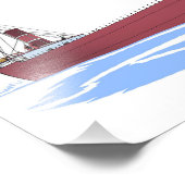 Great Lakes Freighter D.M. Philbin Foto Afdruk (Hoek)