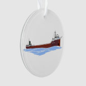 Great Lakes Freighter J. Burton Ayers Kinsman Ornament (voorkant)
