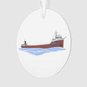 Great Lakes Freighter J. Burton Ayers Kinsman Ornament (voorkant)
