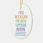Great Lakes Mitten State Michigan Ornament (Links)