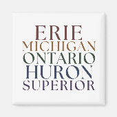 Great Lakes State Magnet Stocking Stuffer (Devant)