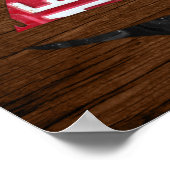 Great Lakes State Sailboat Recycled License Bord Poster (Hoek)