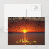 Great Lakes Sunset van Bobby Mikul Briefkaart (Voorkant / Achterkant)