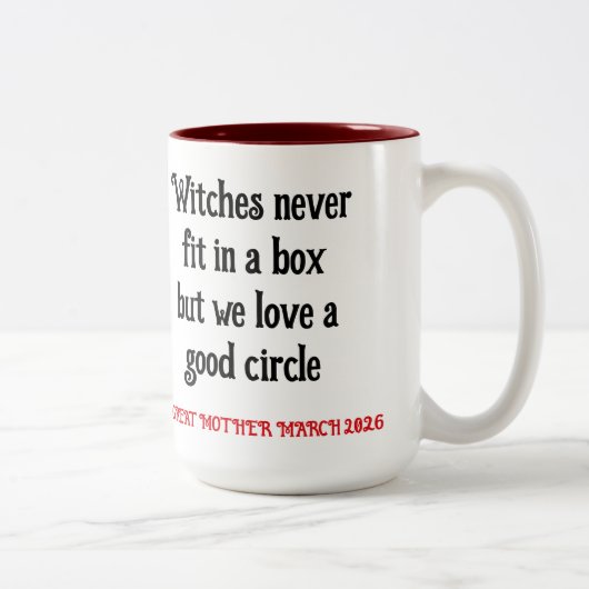 GREAT MOTHER MARCH Witchy Mug (Droit)