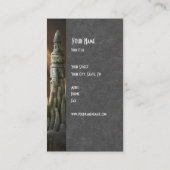 Great Mysterious Tower Castle | Fantasy Visitekaartje (Achterkant)