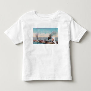 Great Northern Dock Uitzicht, SS Dakota en Kinder Shirts