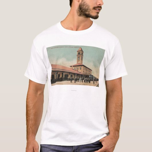 Great Northern Railroad Depot T-shirt (Voorkant)