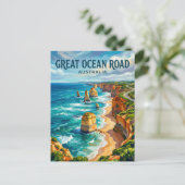 Great Ocean Road Australia Briefkaart (Staand voorkant)