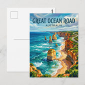 Great Ocean Road Australia Briefkaart (Voorkant / Achterkant)