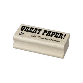 "GREAT PAPER!" + Leraar Naam Rubber Stempel (Stempel)