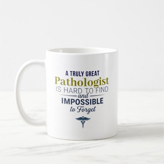 Great Pathologis Personalized Name Gift Coffee Mug (Gauche)