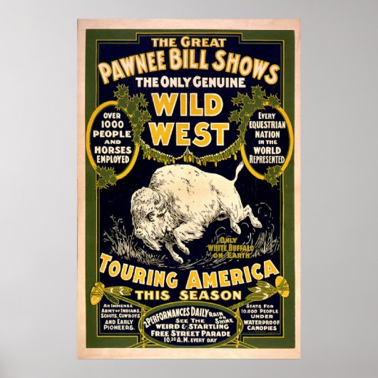 Great Pawnee Bill 1903 - Wilde West Poster (Voorkant)