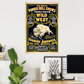 Great Pawnee Bill 1903 -  Wilde West Poster (Thuiskantoor)
